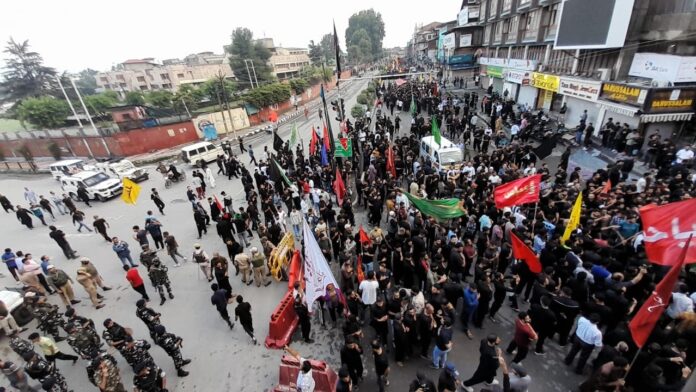 Ashura Observed-Reverence Across Kashmir-Fish Eye