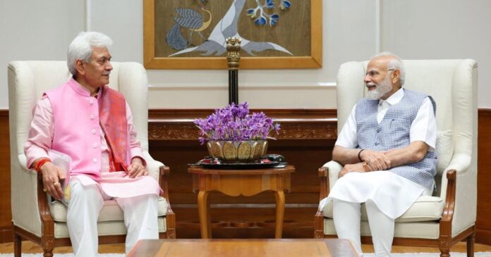 LG Manoj Sinha-PM Modi, Union Railway minister-Fish Eye