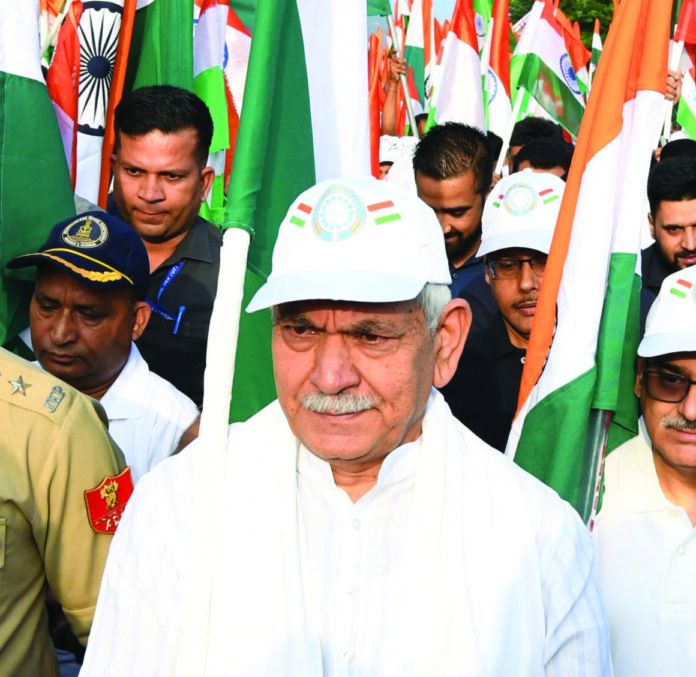 Har Ghar Tiranga-People’s Movement-LG Sinha-Fish Eye