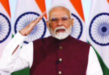 Modi: 25 Unparalleled Years of Service and Dedication PM Modi, 25 Unparalleled Years, Service and Dedication, Fish Eye