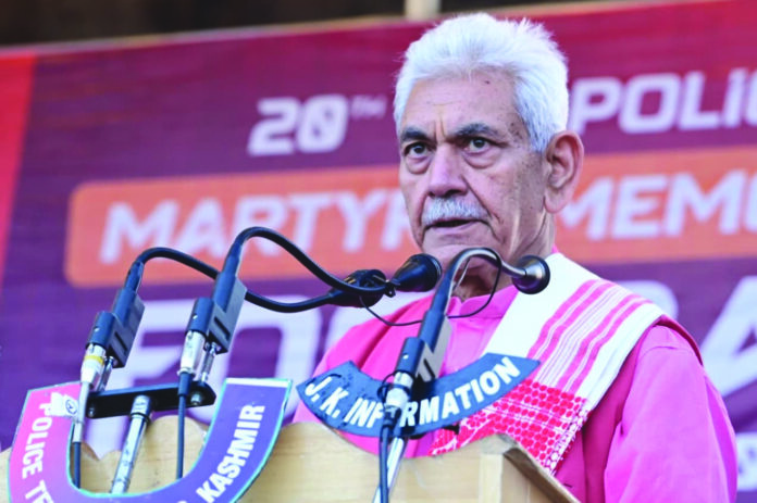 Terrorist propaganda, Strict action, LG Sinha, Fish Eye