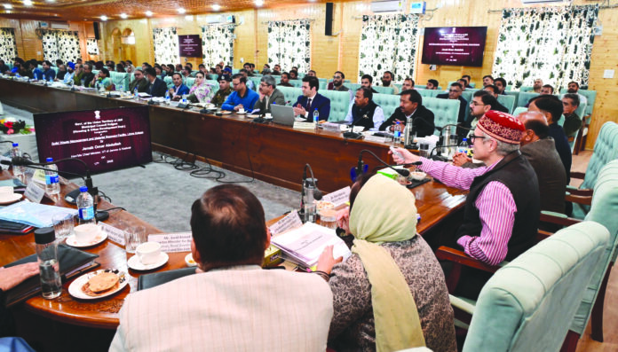 CM Omar , Meeting, District Kulgam, Fish eye