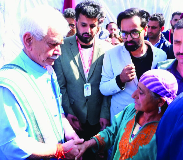 LG Sinha, Terror Sympathisers, Beneficiaries of Violence, Face Law, Fish Eye