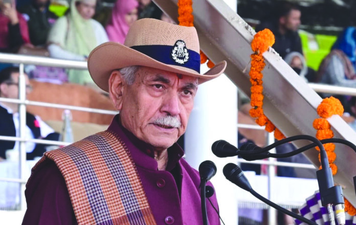 Nation recognises, J&K Police’s role, Peace, LG Sinha, Fish Eye