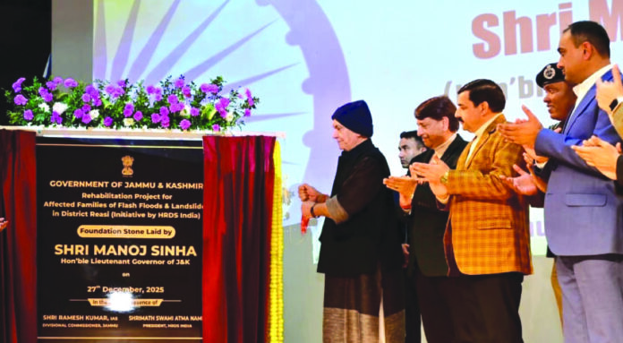 LG Sinha, 320 houses, Floods, Reasi, Fish Eye