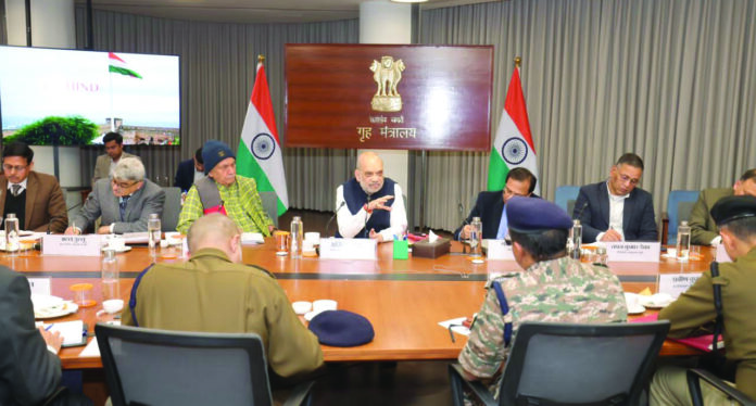 Review meet, Terror eco-system, Terror-free, J&K, HM Shah