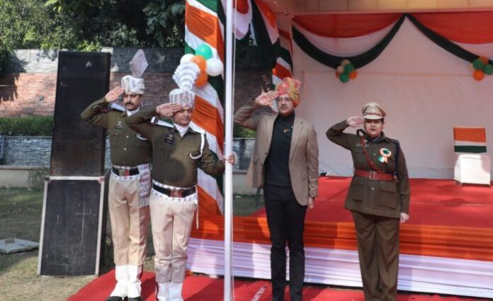 77th Republic Day, ARC J&K, National Flag, New Delhi, Fish Eye