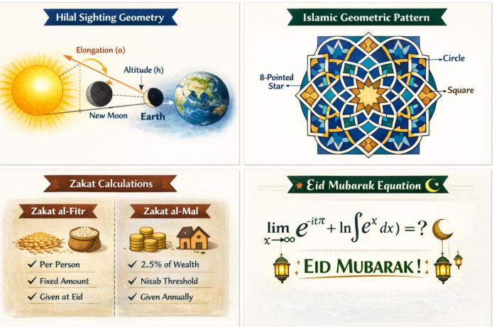 Geometry of Eid, faith, Time, Charity, Beauty, Fish Eye