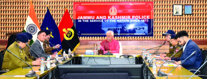 LG Sinha, Review security, Meeting, Fish Eye
