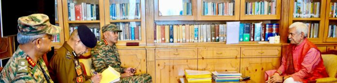 LG Sinha, High-level meet, Srinagar , Security scenario, Fish Eye