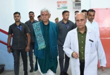 LG Sinha, CM Omar Visit Hospitalised Udhampur Accident Victims LG Sinha, CM Omar, Hospitalised Udhampur Accident Victims, Fish Eye