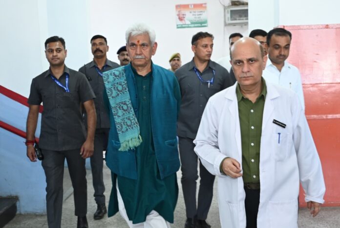 LG Sinha, CM Omar, Hospitalised Udhampur Accident Victims, Fish Eye