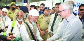 First batch of Haj pilgrims depart from Kashmir First batch, Haj pilgrims, Depart , Kashmir, Fish Eye