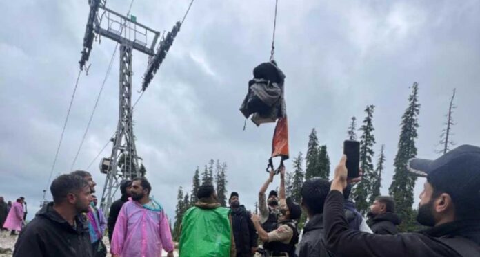 300 Tourists, Rescued , Gulmarg cable car glitch, Fish Eye