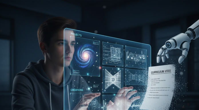 Why Portfolios Outperform CVs in the Age of AI Portfolios Outperform, CVs, AI, Fish Eye