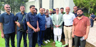 CM Omar Abdullah plants sapling at J&K House, New Delhi on World Environment Day CM Omar Abdullah, J&K House, World Environment Day, Fish Eye