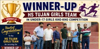 HS Tujan girls win Under-17 Kho Kho title at Rajpora HS Tujan girls, Under-17 Kho Kho, Rajpora Fish Eye