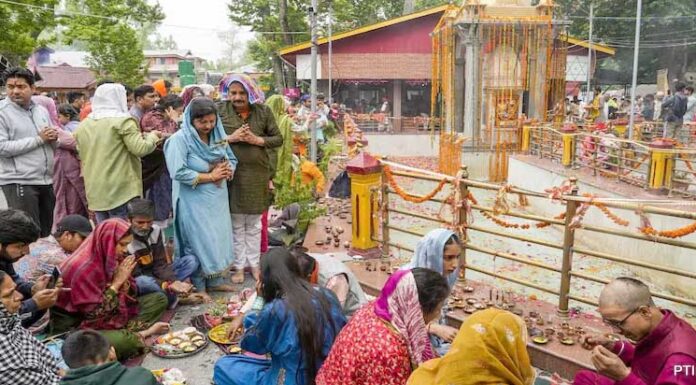 Jyeshtha Ashtam: Thousands attend Kheer Bhawani mela in Kashmir amid tight security Jyeshtha Ashtam, Kheer Bhawani mela, Tight security, Fish Eye