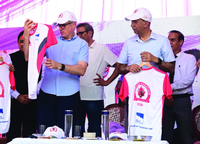 CM Omar, Unveils, Kashmir Marathon 2026, Fish Eye