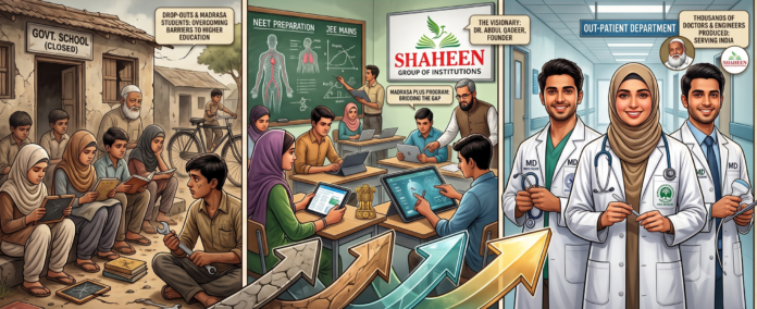 Shaheen Effect, Replacing Dropout Rates, Doctor Rates, India, Fish Eye